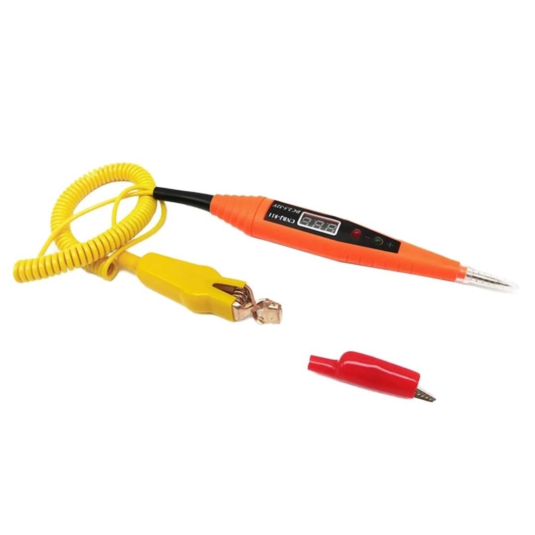 Car Electrical Circuit Automotive Tester Pen Digital Display Voltage Tester Detector Automotive Auto Voltage Meter Power Probe Lamp Test Pen