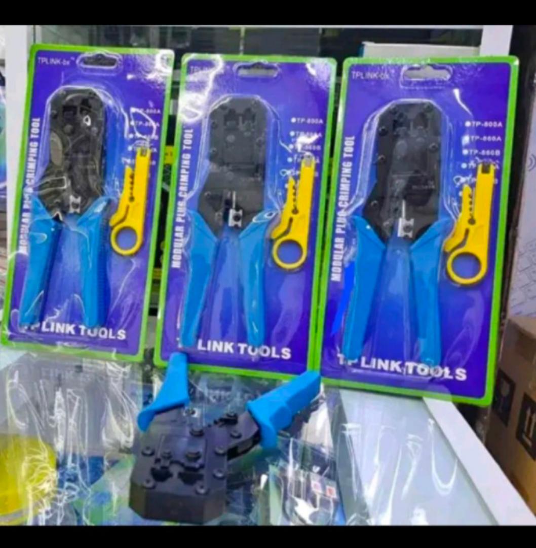 RJ45 Crimping Tool – Network Cable Crimper for Ethernet Connectors | 3-in-1 Cutter & Stripper