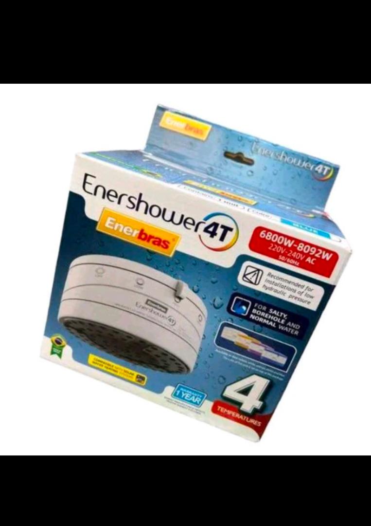 Enerbras 4T Instant Hot Shower Head Water Heater Salty & Normal. Easy installation, water 💦 saving, and high pressure.