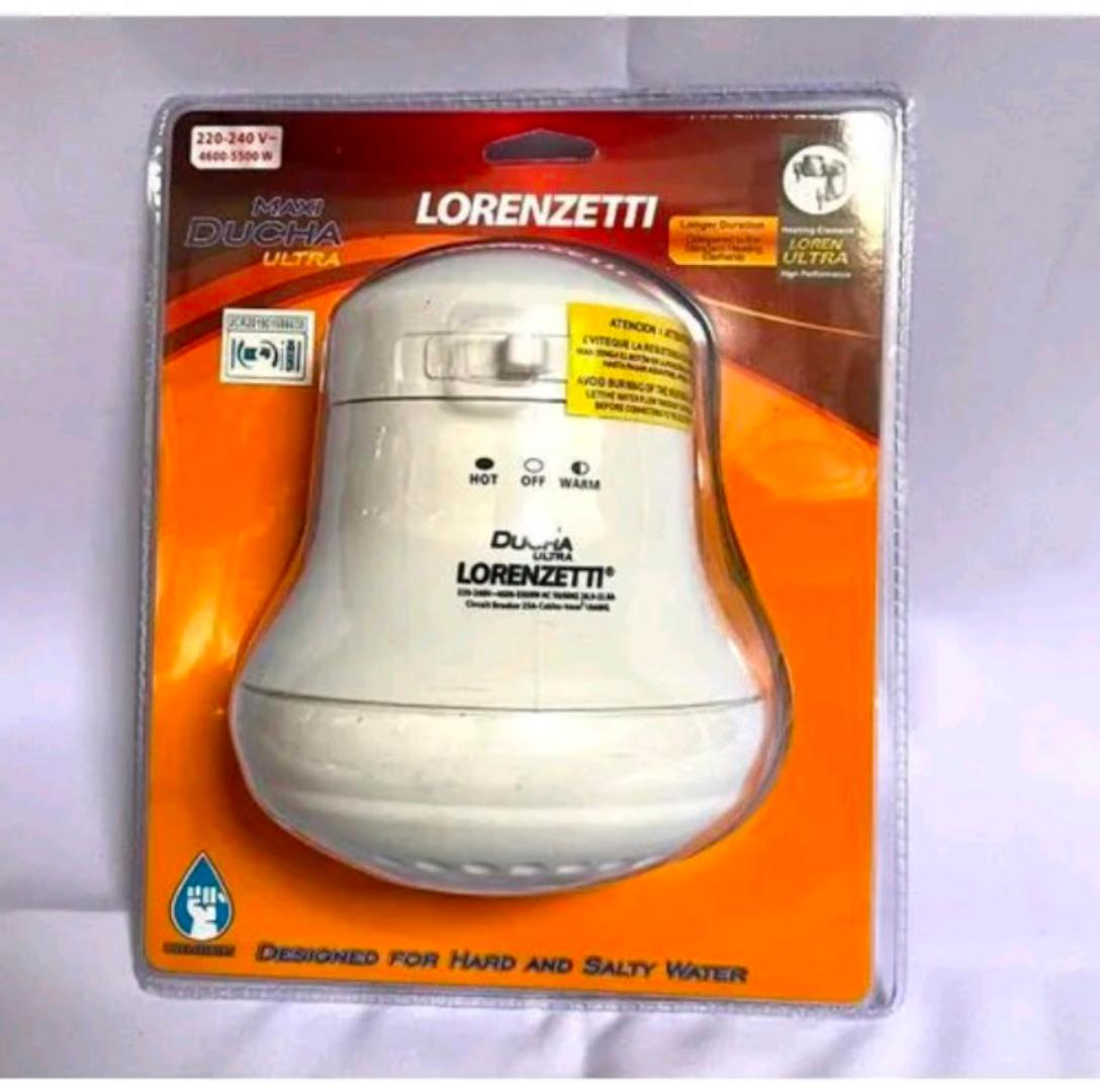 N.b (ORIGINAL)Lorenzetti Executive Instant Hot Water Heater Shower Head for both fresh and salty water