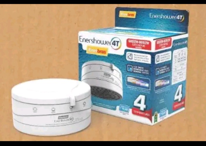 Enerbras 4T Instant Hot Shower Head Water Heater Salty & Normal. Easy installation, water 💦 saving, and high pressure.