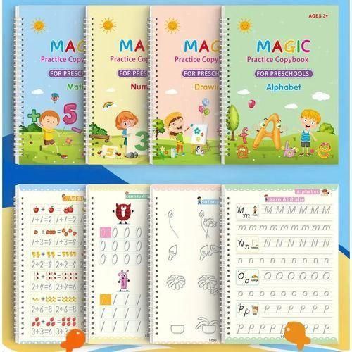 BEST DEALS FOR KIDS🤑🤑Magic Book 4in1 Sank Magic Reusable Practice Books.The sank magic book is a practice copy book which is reusable,  that comes in a set of 4 books I e. Numbers, Alphabet, Drawing