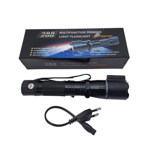 Rechargeable LED Self Defence Torch With Electric Shock