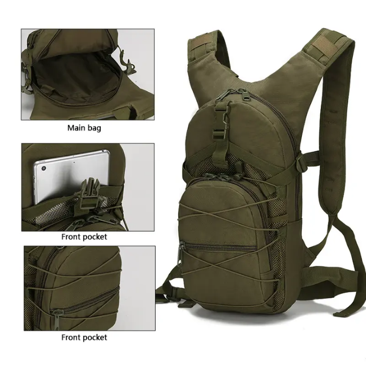 Tactical Hydration Backpack Camel Bag With 3L Water Bladder
