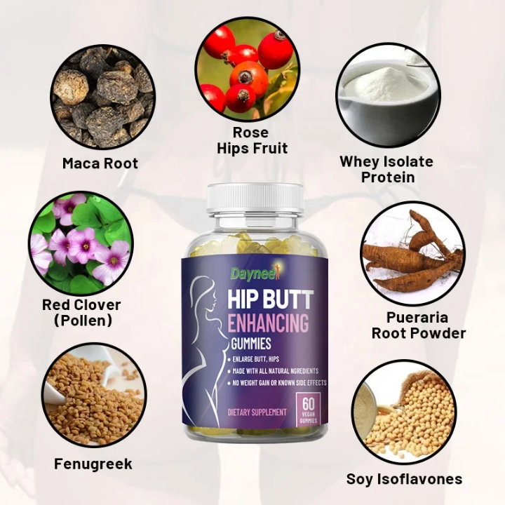 Hips and big butt enhancement gummies  for wider candy hips