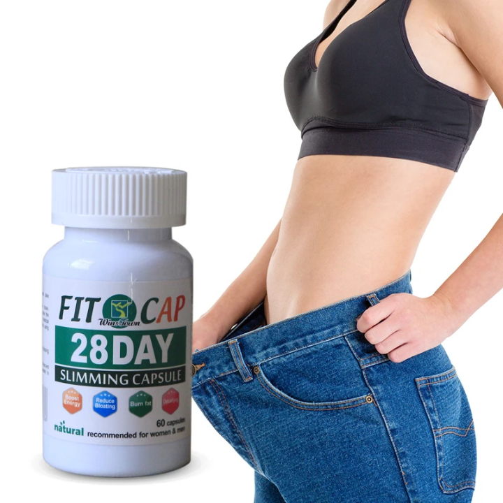 Slimming Fit Cap 28 Days Detox 60 Capsules Weight Loss and Fat Burning Herbal Slim Winstown Appetite Suppressant Diet Pills Natural Wins town Metabolism Booster Control Supplement