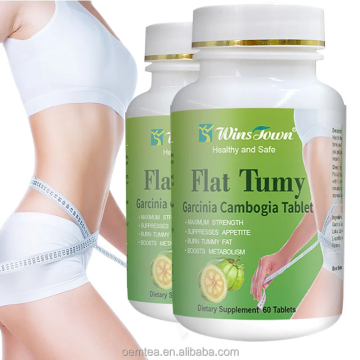 Flat Tummy Tablet With Garcinia Cambogia (800mg) Wins Town Flat Tummy Pills Garcinia Cambogia 60 Capsules Burns Tummy, Suppresses Appetite, and Boosts Metabolism High Quality Effective Flat Tummy