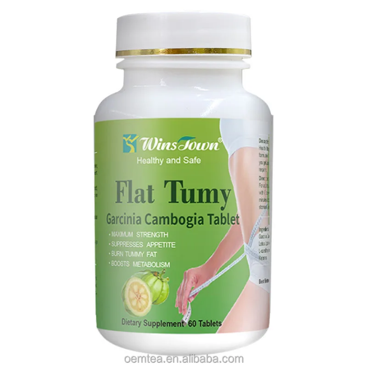 Flat Tummy Tablet With Garcinia Cambogia (800mg) Wins Town Flat Tummy Pills Garcinia Cambogia 60 Capsules Burns Tummy, Suppresses Appetite, and Boosts Metabolism High Quality Effective Flat Tummy