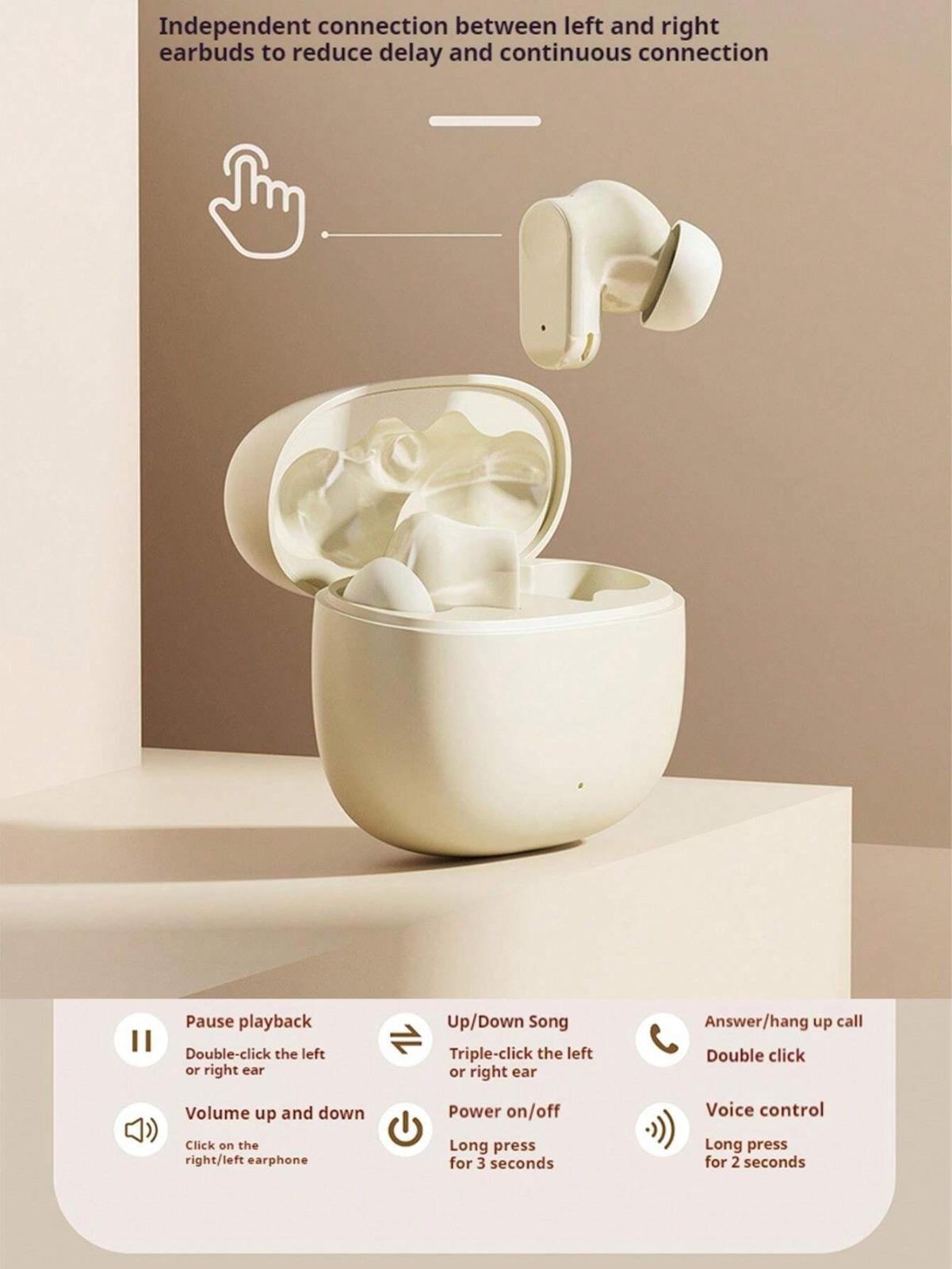 Q1 True Wireless Stereo (TWS) Sports Earpods – HD Sound, In-Ear Bluetooth Headphones, Compatible with Android & iPhone