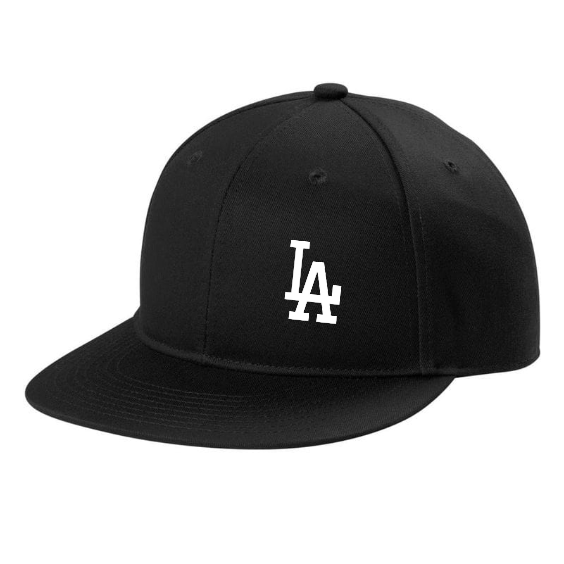 LA Icon Flat-Brim Snapback Cap