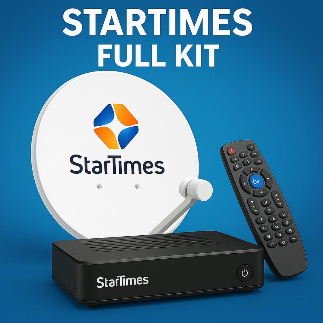 Startime Full kit (Dish + decoder)- compatible with any tv free delivery in kenya