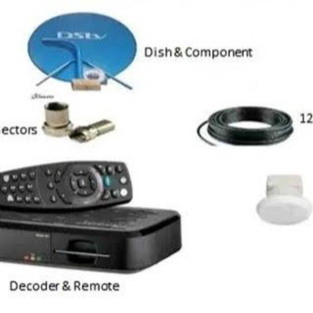 Dstv HD decoder complete kit-Dish, LNB, coaxial cable. No subscription