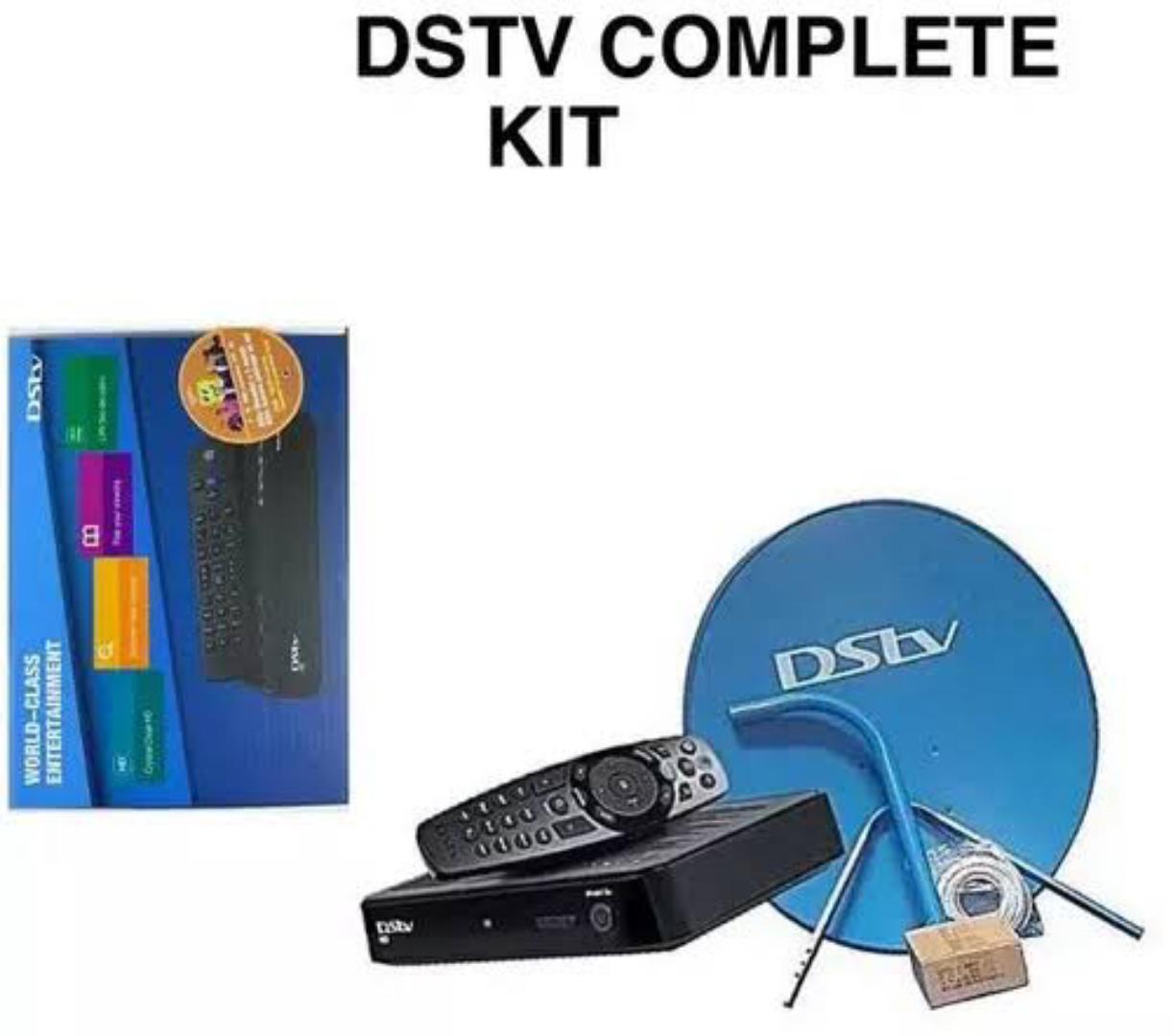 Dstv HD decoder complete kit-Dish, LNB, coaxial cable. No subscription