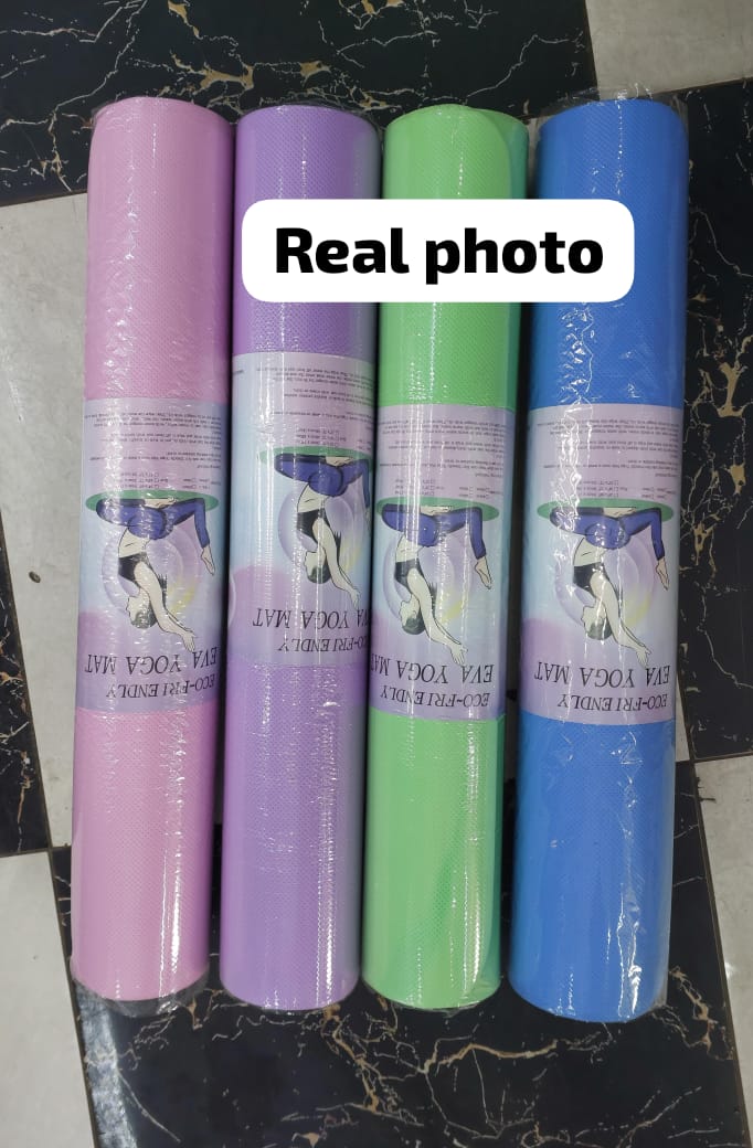 YOGA MAT HIGH QUALITY EXERCISE WORKOUT MAT NON SLIP FITNESS YOGA PAD FOR WOMEN AND MEN  GYM HOME YOGA PILATES, EASY TO CLEAN, DURABLE AVAILABLE IN 4MM AND 6MM