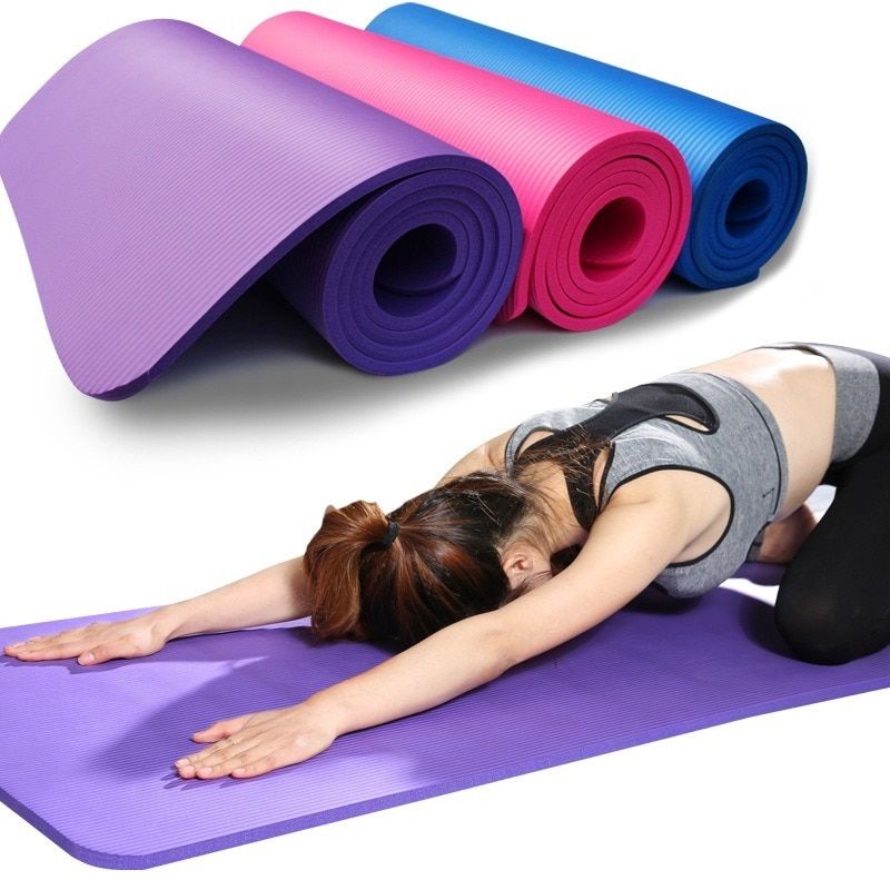 YOGA MAT HIGH QUALITY EXERCISE WORKOUT MAT NON SLIP FITNESS YOGA PAD FOR WOMEN AND MEN  GYM HOME YOGA PILATES, EASY TO CLEAN, DURABLE AVAILABLE IN 4MM AND 6MM