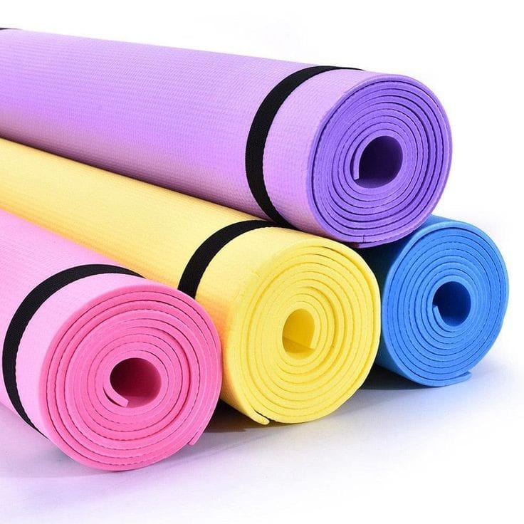 YOGA MAT HIGH QUALITY EXERCISE WORKOUT MAT NON SLIP FITNESS YOGA PAD FOR WOMEN AND MEN  GYM HOME YOGA PILATES, EASY TO CLEAN, DURABLE AVAILABLE IN 4MM AND 6MM