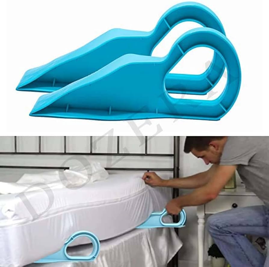 BED SPREAD TOOL MATTRESS LIFTER & BED MAKER TOOL FOR CHANGING SHEETS| PATENTED & MADE IN USA| LIFTS AND HOLDS THE MATTRESS, TUCKS SHEETS, REMOVES SHEETS, BED SKIRTS AND MORE.