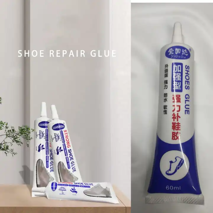 SHOE TRANSPARENT REPAIR GLUE SHOE GLUE SOLE REPAIR, SLOW-DRYING TRANSPARENT SHOE REPAIR GLUE KIT, WATERPROOF, NON-HARDENING ADHESIVE