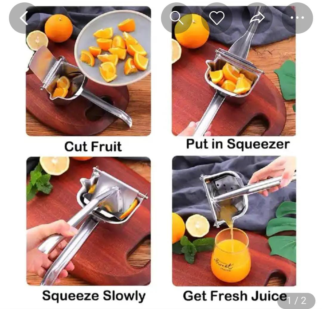 HAND JUICER SQUEEZER - ALUMINIUM MANUAL HAND PRESS JUICER, COMFORTABLE ERGONOMIC GRIP FOR EFFICIENT JUICE EXTRACTION OF POMEGRANATES, CITRUS, AND OTHER FRUITS | DURABLE, COMPACT, EASY TO USE AND CLEAN
