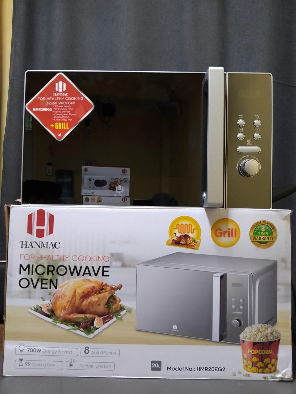 Unbealeavable crazy OFFER!! 🔥🔥🔥Hanmac 20L Digital plus grill HMR 20 EG3. microwave with free micriwave food cover