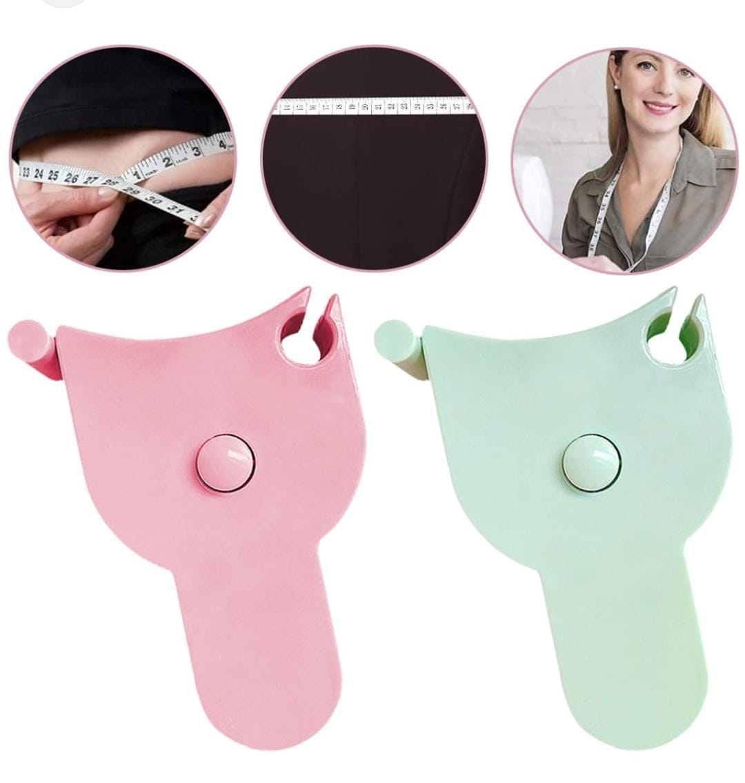 152CM RETRACTING BODY FITNESS MEASURING TAPE TAPE MEASURE BODY MEASURING TAPE  RETRACTABLE MEASURING TAPE FOR BODY MEASUREMENT & WEIGHT LOSS, ACCURATE BODY TAPE MEASURE FOR FITNESS, TAILOR, SEWING, HA