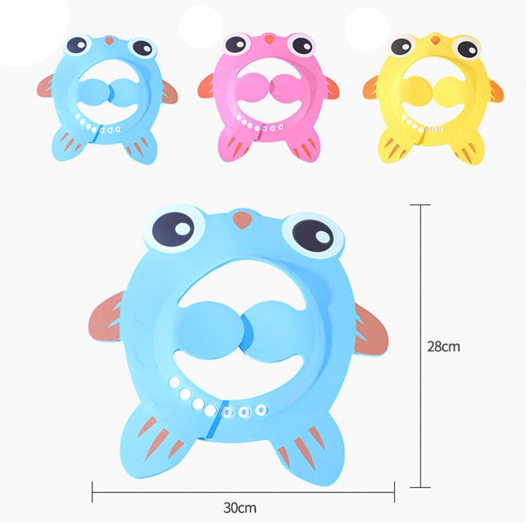STRONG DURABLE CARTOON SHAPED BABY SHAMPOO CAP WITH EAR GUARD BABY KIDS SHOWER CAP SHAMPOO BATH BATHING HAT SILICONE ADJUSTABLE WASHING HAIR SHOWER BATHING PROTECTION SHOWER CAP FOR TODDLER, BABY, KID