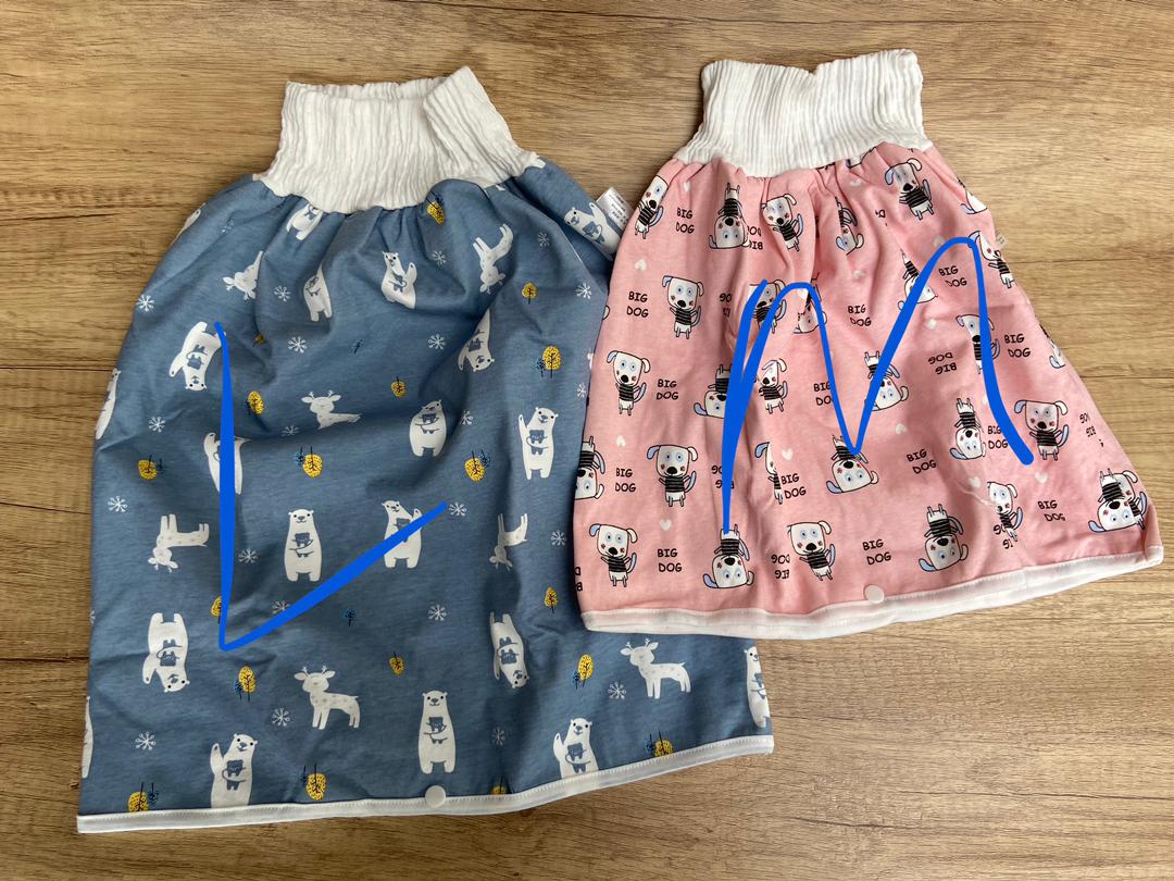 DIAPER SKIRT TODDLER WATERPROOF TRAINING PANTS CLOTH DIAPER SKIRTS FOR BABY BOY GIRL NIGHT TIME SLEEPING BED CLOTHES FOR POTTY TRAINING…