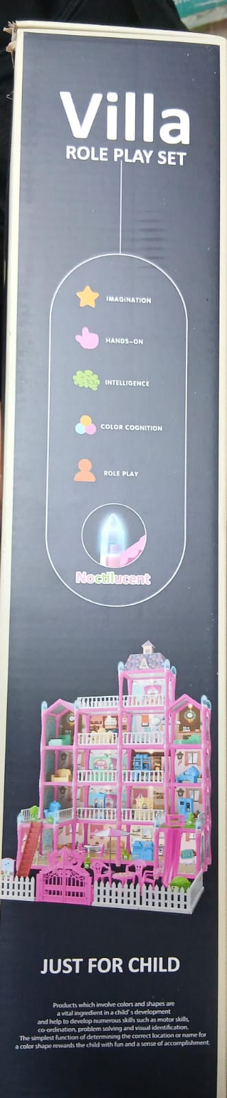 Girls beautiful doll house  Sturdy Dollhouse with Big Furnitures & Accessories, ABS Plastic Play House Toys Gifts for 3 to 12 Year Olds Girls Kids