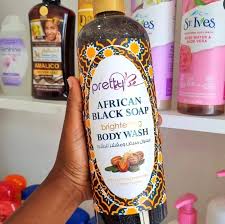 Pretty Be AFRICAN BLACK SOAP Brightening Body Wash With SHEA BUTTER