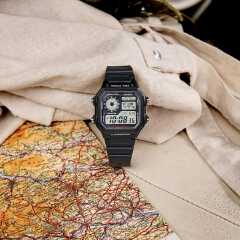 Casio World Time Illuminator | Men’s Digital Watch | 100M WR | Multi Alarms | 100 SEC Stopwatch | Countdown Timer | World Map for World Time | LED Light | LC Analog Display | 10 Year Battery