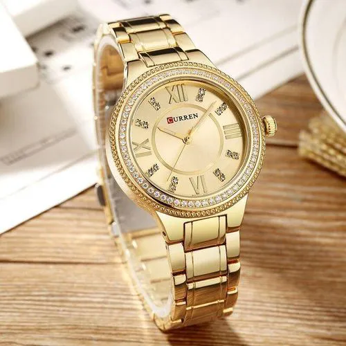 Curren 9004 watch for Women Stainless Steel 30M Water Proof