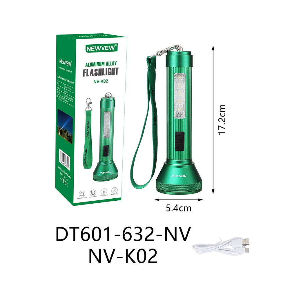 Newvew Rechargeable Aluminum Flashlight