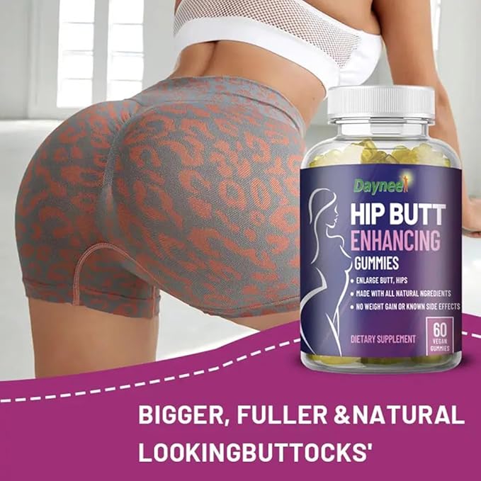 Daynee Hip Butt Enlargement Gummies For Bigger Butt Support Gummies For Woman, Multivitamin