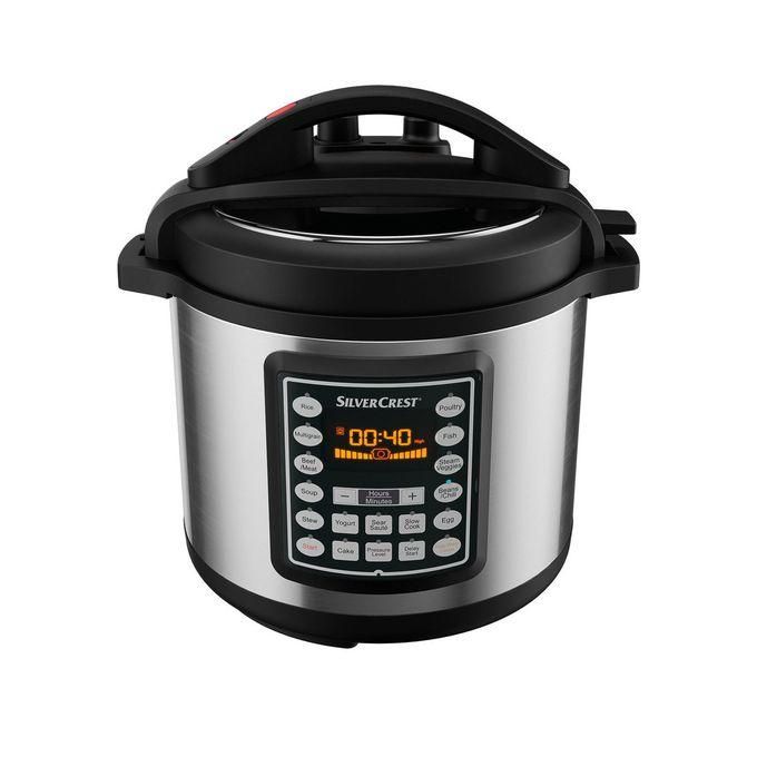 Share this product Black Friday deal silver crest 6L Multifunction Digital Smart Pressure Cooker- Stainless Steel