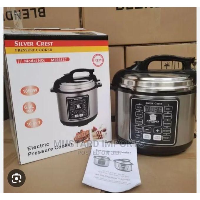 Share this product Black Friday deal silver crest 6L Multifunction Digital Smart Pressure Cooker- Stainless Steel