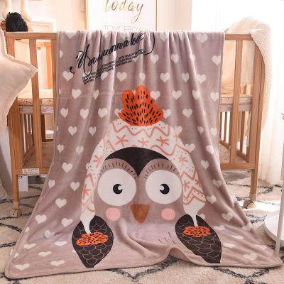 Fleece Baby Blanket, Soft Cozy Bed Throws Crib Blanket for Girl, Plush ReceivingBlanket for Newborn, Infant, Toddler, 95 X 135 CM