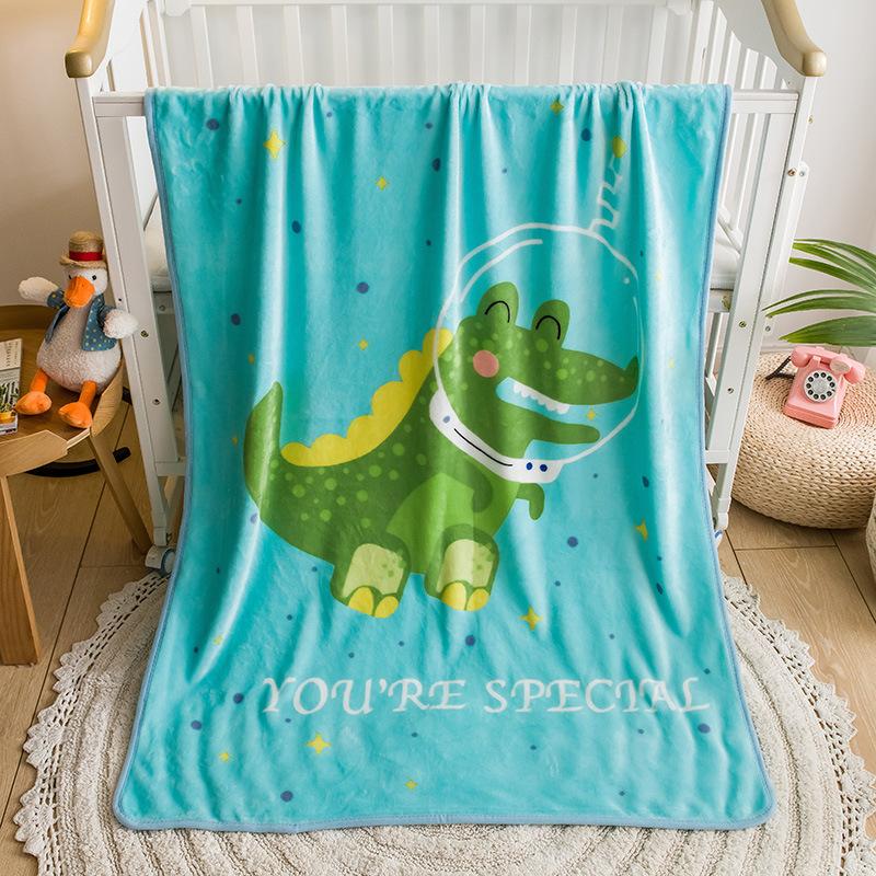 Fleece Baby Blanket, Soft Cozy Bed Throws Crib Blanket for Girl, Plush ReceivingBlanket for Newborn, Infant, Toddler, 95 X 135 CM