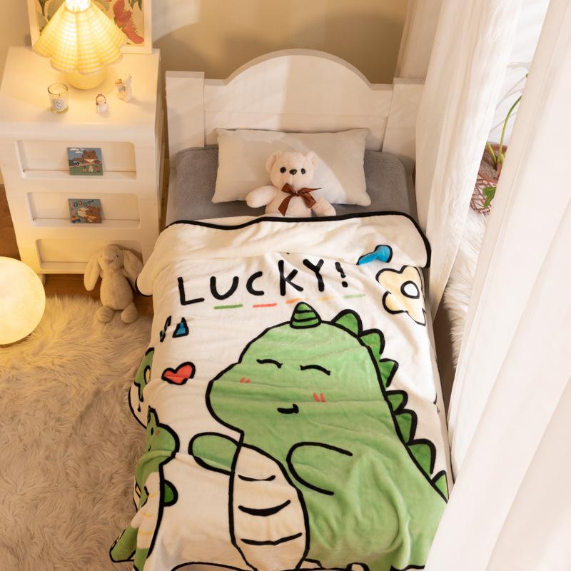 Fleece Baby Blanket, Soft Cozy Bed Throws Crib Blanket for Girl, Plush ReceivingBlanket for Newborn, Infant, Toddler, 95 X 135 CM