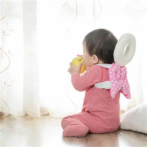 Baby Toddler Kids Head Cushion Protection Pillow Safety Pad For Crawling Walking Beige
