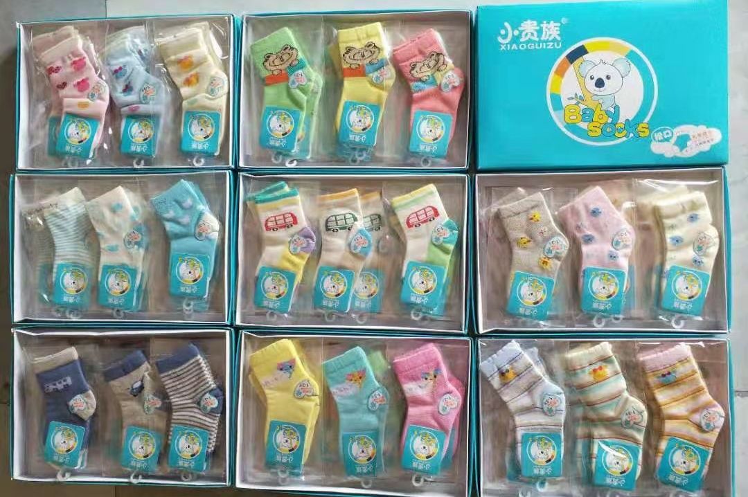 Fashion 6 Pairs of Baby warm Socks 0-3 years