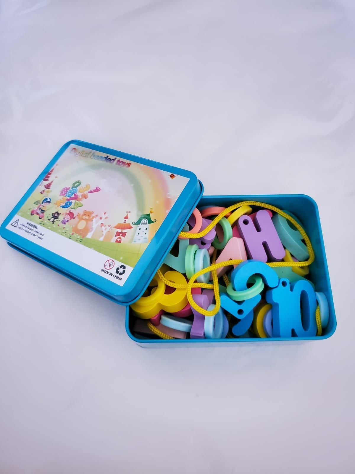 digital beaded toys,numbers and alphabets