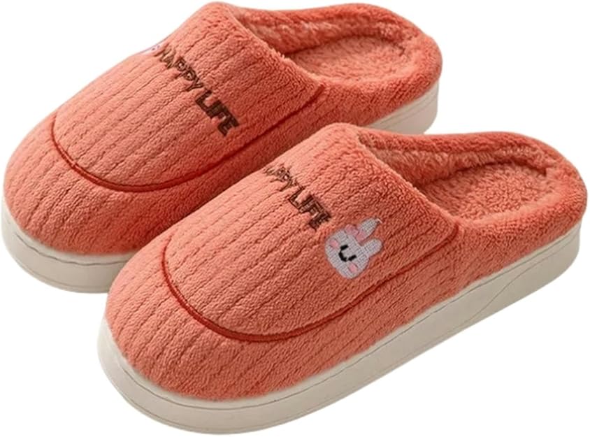 Topibaaz Winter Warm Slippers For Women Men Home Fluffy Furry Slippers New Soft Plush Platform Non Slip Bedroom Slides