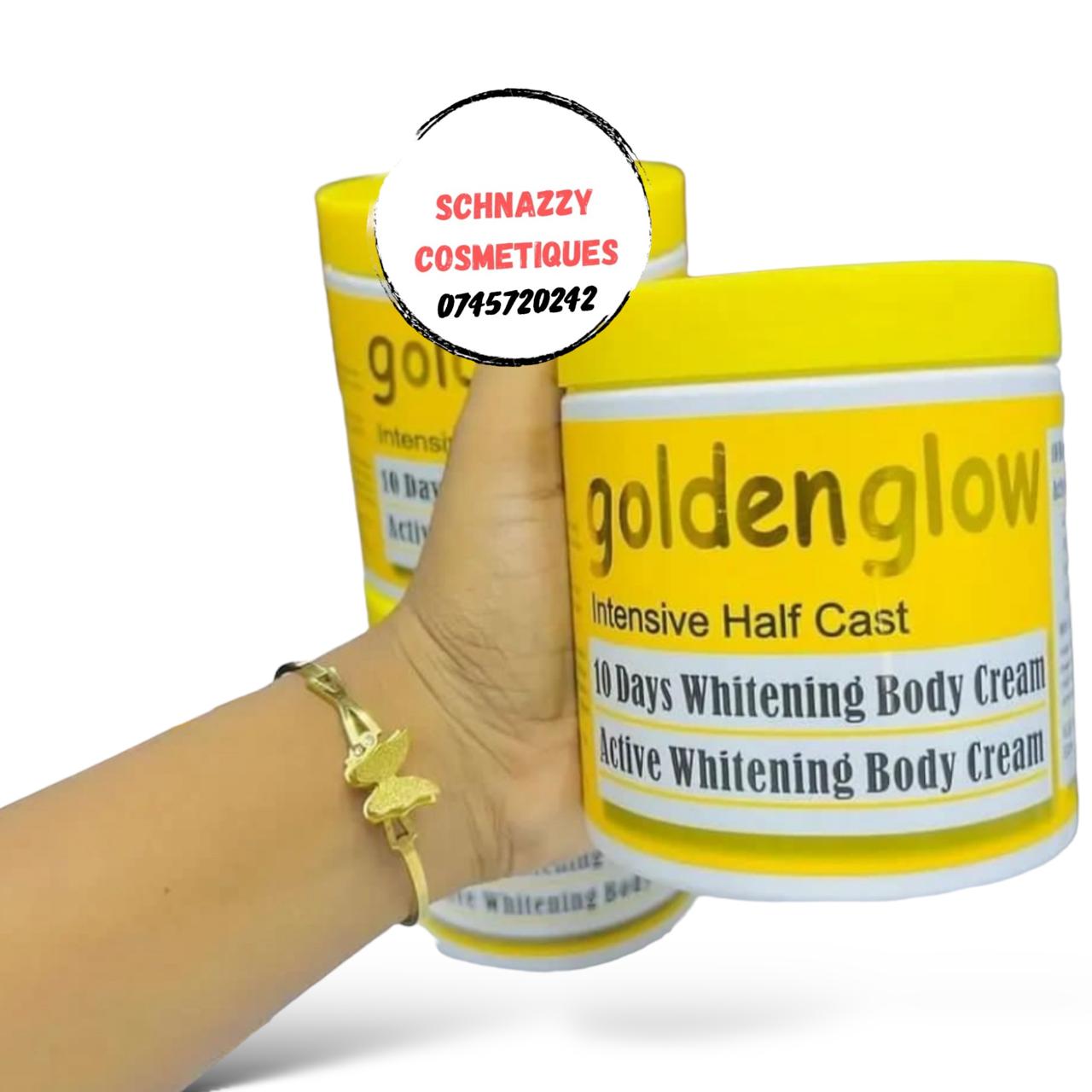 Golden Glow Intensive Half Cast 10 Days Whitening Milk Active Whitening Milk with Carrot Oil Turmeric Alpha Arbutin and Glutathione Firms Brightens Skin Targets Wrinkles for Soft Moisturised Eventoned