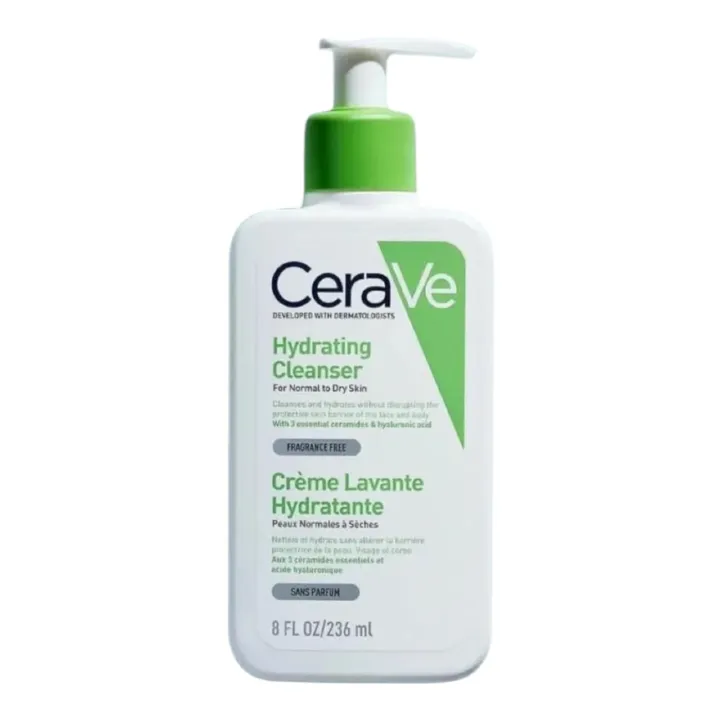 Rich Hydrating Cleanser for Normal to Dry Skin Gently Cleanses Hydrates without Disrupting Skin Barrier 236ml