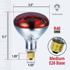 Red Infrared chicken bulb