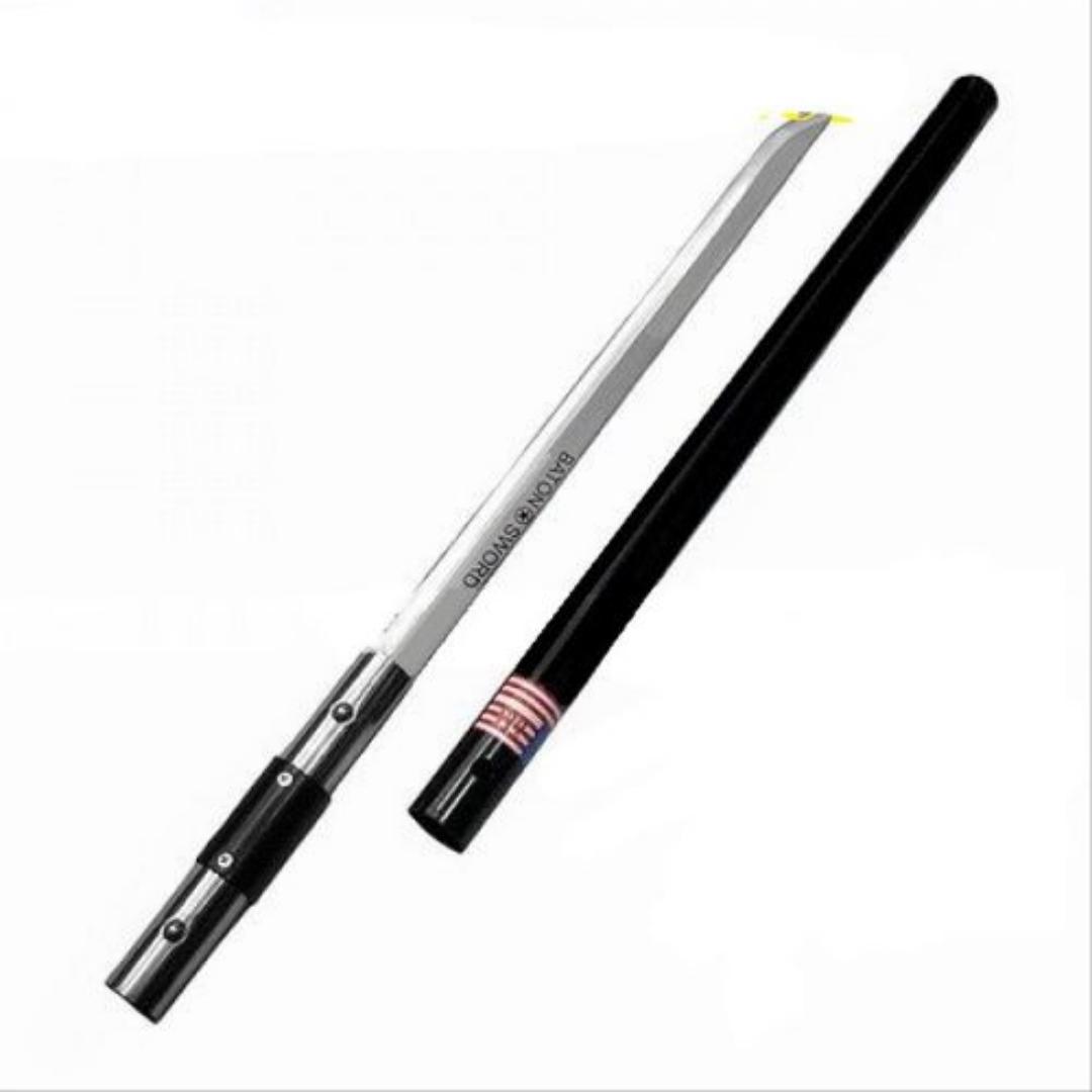 Camping Baton sword USA combalt knife with protective pipe