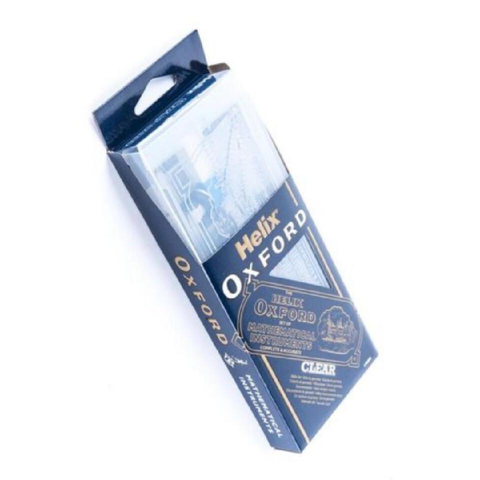 Helix oxford mathematical clear transparent set. Helix Oxford School Mathematical Set/Geometrical Set