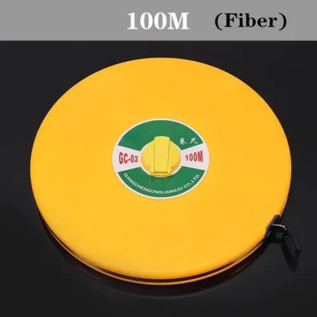 Generic 100m linen fiber engineering grade measuring tool  100metre long  measuring tape