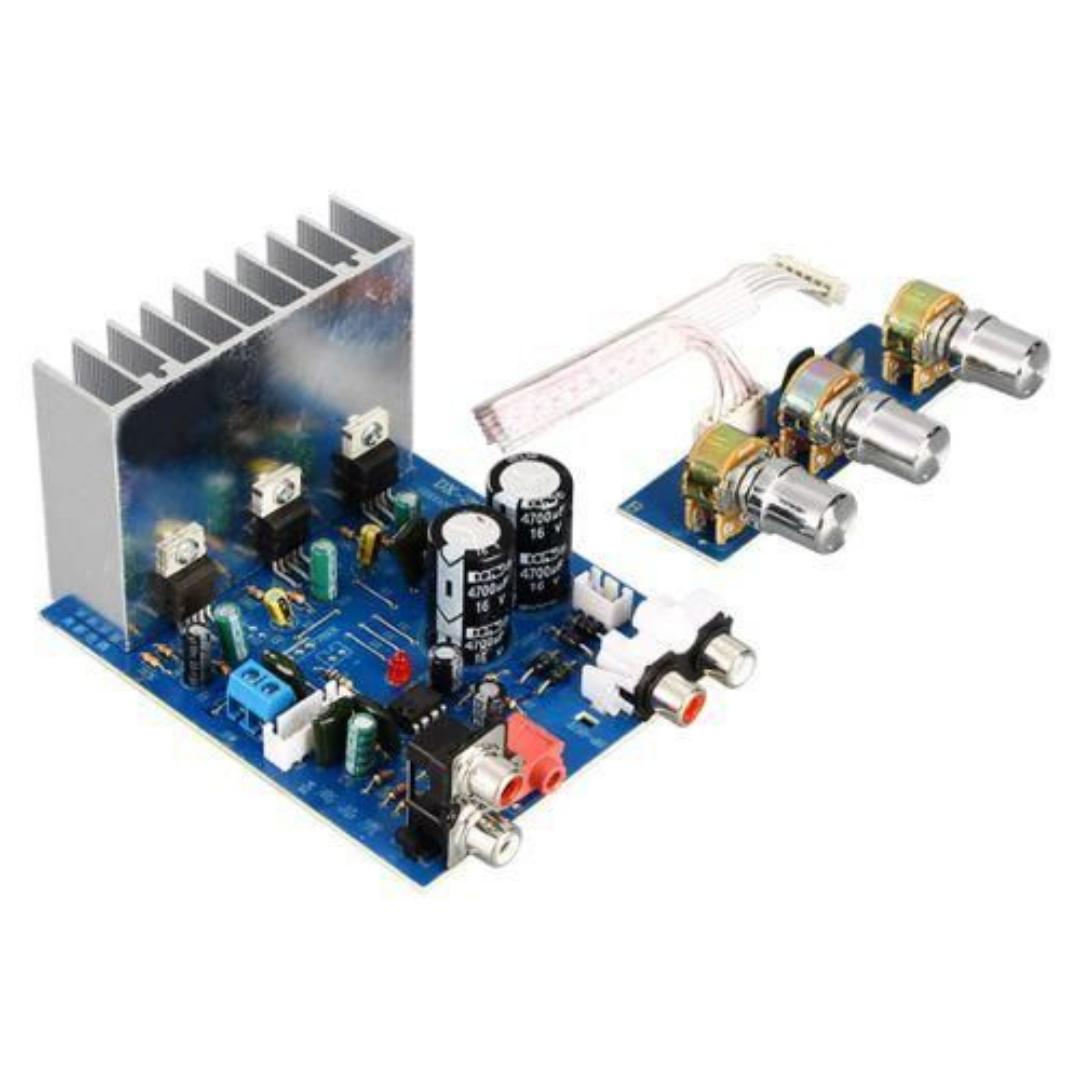 Dual AC12-15V Power amplifier : TDA2030 Channel type: 2.1 channel Output power: 15W+15W Subwoofer output: 30W Low frequency response: 20Hz-200Hz