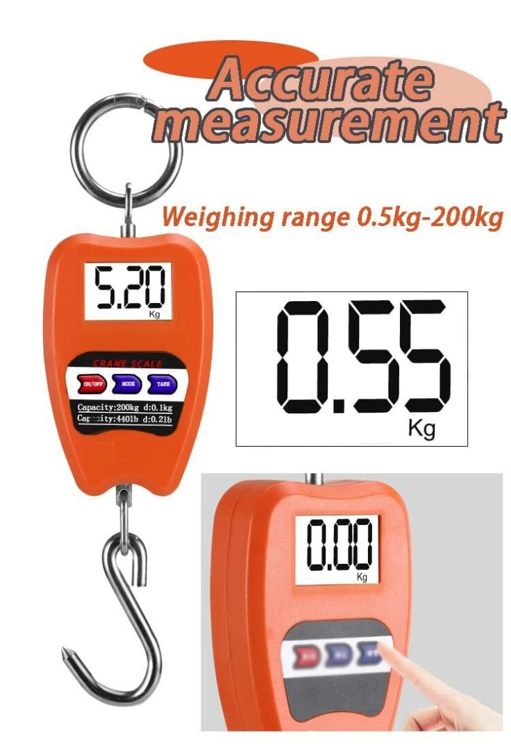 200kg mini crane electronic weighing hanging scale